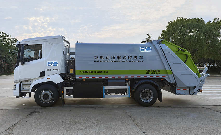 Pure Electric Garbage Compactor Truck